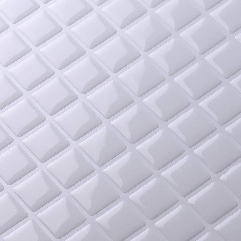 Peel and Stick Tile Square Stain Resistant Mosaic Peel and Stick Tile for Kitchen