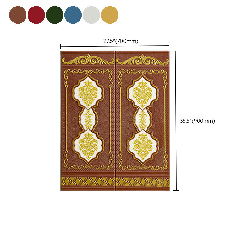 3D Embossed Wall Paneling Glam Style Waterproof Wall Paneling for Living Room