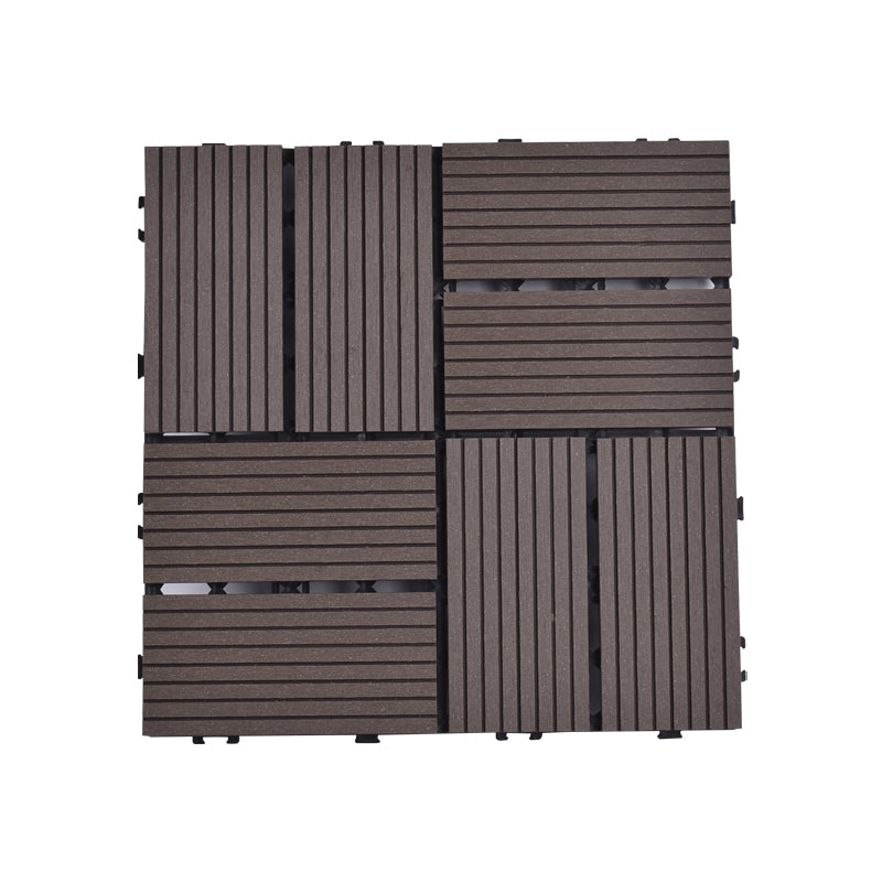 Modern Plastic Wood Laminate Plank Flooring Outdoors Mildew Resistant Laminate