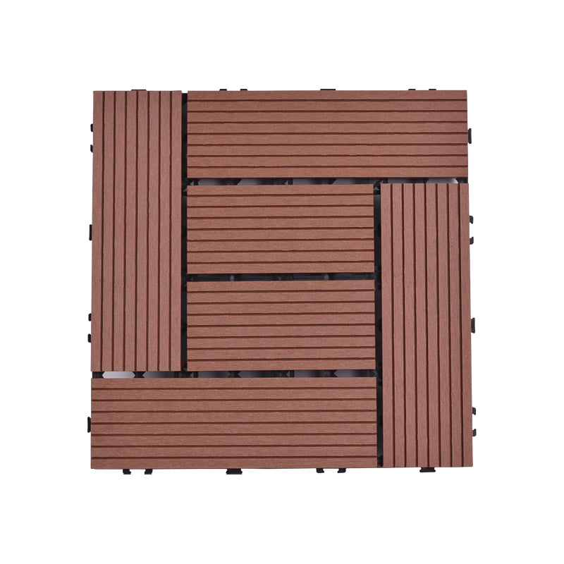 Modern Plastic Wood Laminate Plank Flooring Outdoors Mildew Resistant Laminate