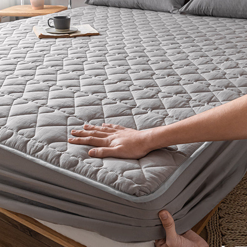 Breathable Cotton Fitted Sheet 3 Piece Solid Color Bed Sheet Sets