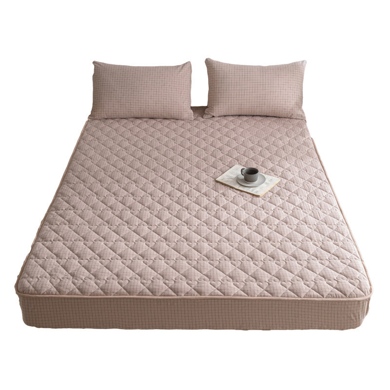 Breathable Cotton Fitted Sheet 3 Piece Solid Color Bed Sheet Sets