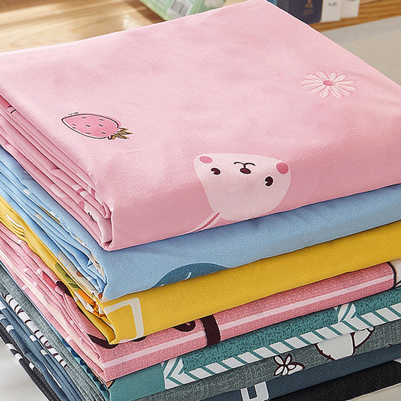 Breathable Non-Pilling Bed Sheet Polyester Fade Resistant Fitted Sheet