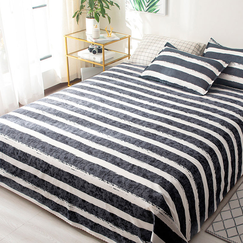 Breathable Non-Pilling Bed Sheet Polyester Fade Resistant Fitted Sheet