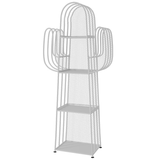 Scandinavian Antique Finish Shelf Bookcase Metal Etagere Bookshelf with Shelves