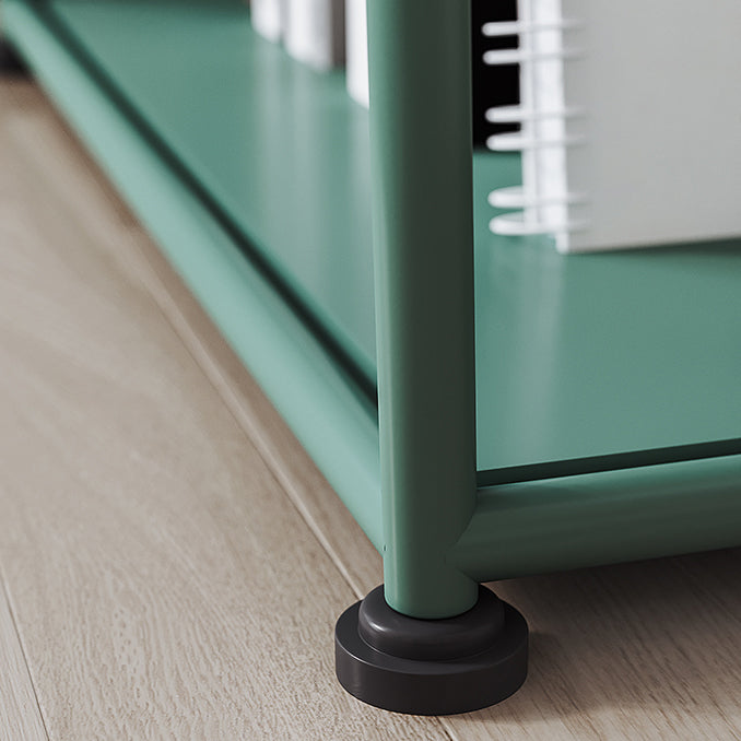 Scandinavian Antique Finish Shelf Bookcase Metal Etagere Bookshelf with Shelves