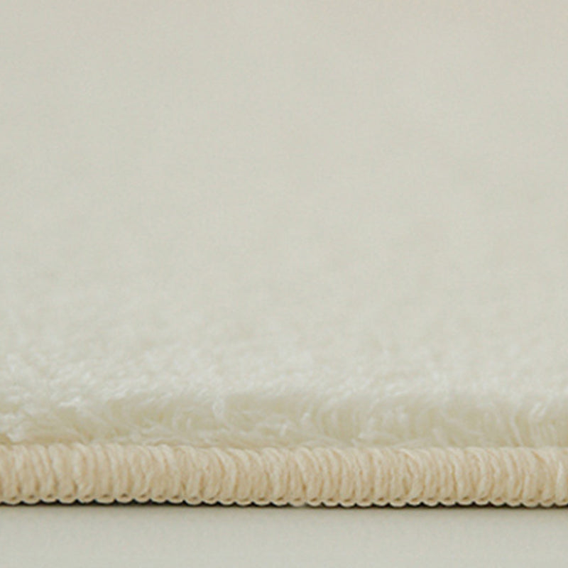 Beige Nordic Rug Polyester Color Piece Rug Stain Resistant Rug for Living Room