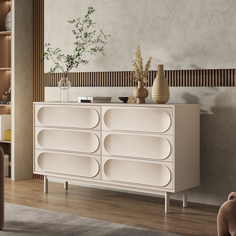 Ultra-Modern Double Dresser Birch Storage Chest Dresser for Bedroom