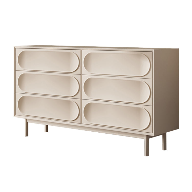 Ultra-Modern Double Dresser Birch Storage Chest Dresser for Bedroom