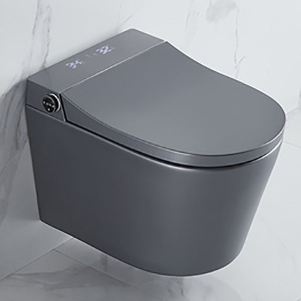 Elongated Wall Hung Toilet Ceramic Smart Toilet with Unlimited Warm Water