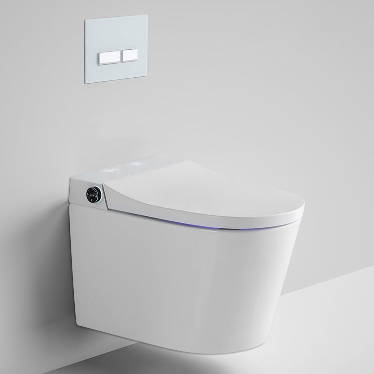 Elongated Wall Hung Toilet Ceramic Smart Toilet with Unlimited Warm Water