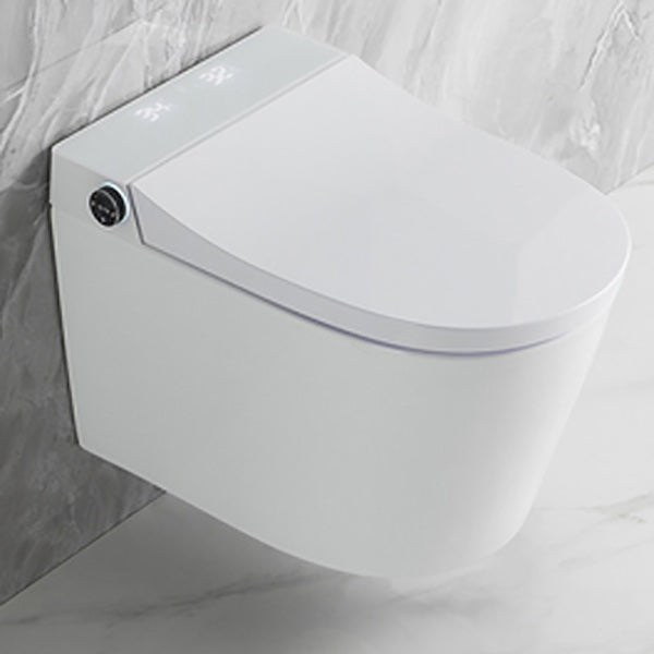 Elongated Wall Hung Toilet Ceramic Smart Toilet with Unlimited Warm Water