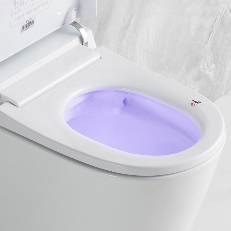 Elongated Wall Hung Toilet Ceramic Smart Toilet with Unlimited Warm Water