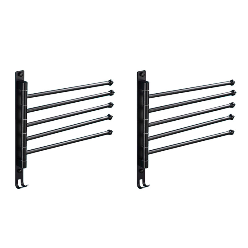 2-Piece Towel Bar in Stainless Steel Modern 13.6" W Bathroom Accessory Set