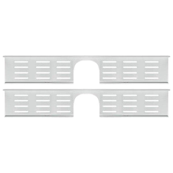 2-Piece Modern Style Bathroom Hardware Set Bath Shelf in Aluminum