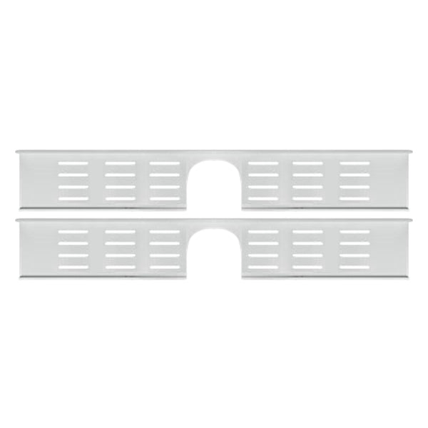 2-Piece Modern Style Bathroom Hardware Set Bath Shelf in Aluminum