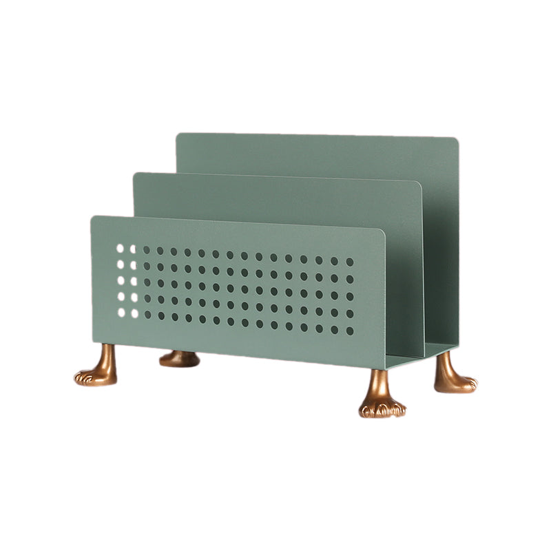 1 Shelf Metal Horizontal Bookshelf Standard Glam Closed Back Bookcase