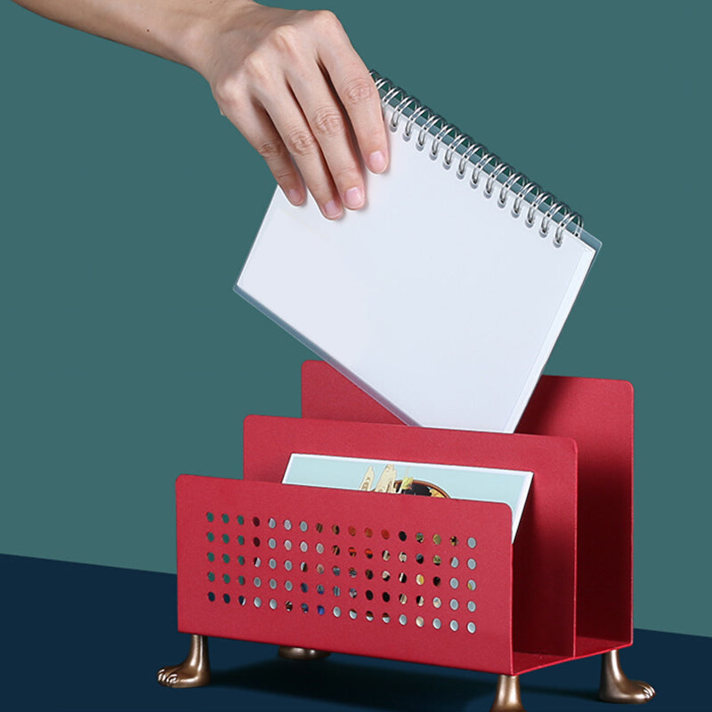 1 Shelf Metal Horizontal Bookshelf Standard Glam Closed Back Bookcase