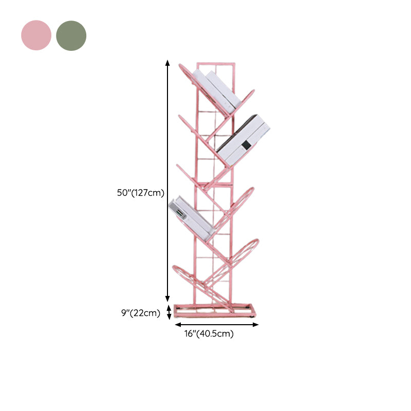 Modern Style Shelf Bookcase Metal Etagere Bookshelf with Shelves