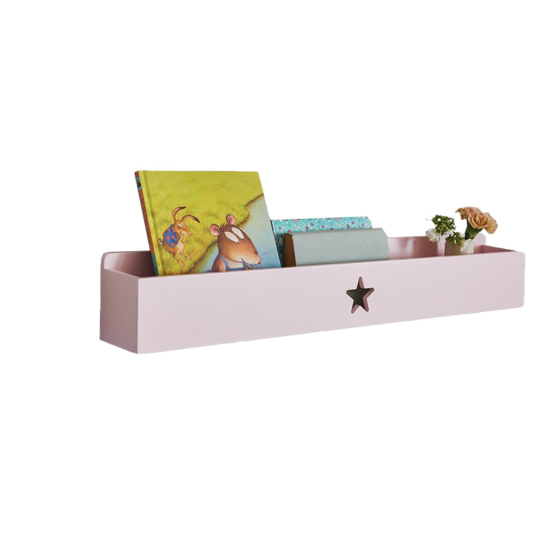 Engineered Wood Contemporary Bookshelf Floating Closed Back Bookcase