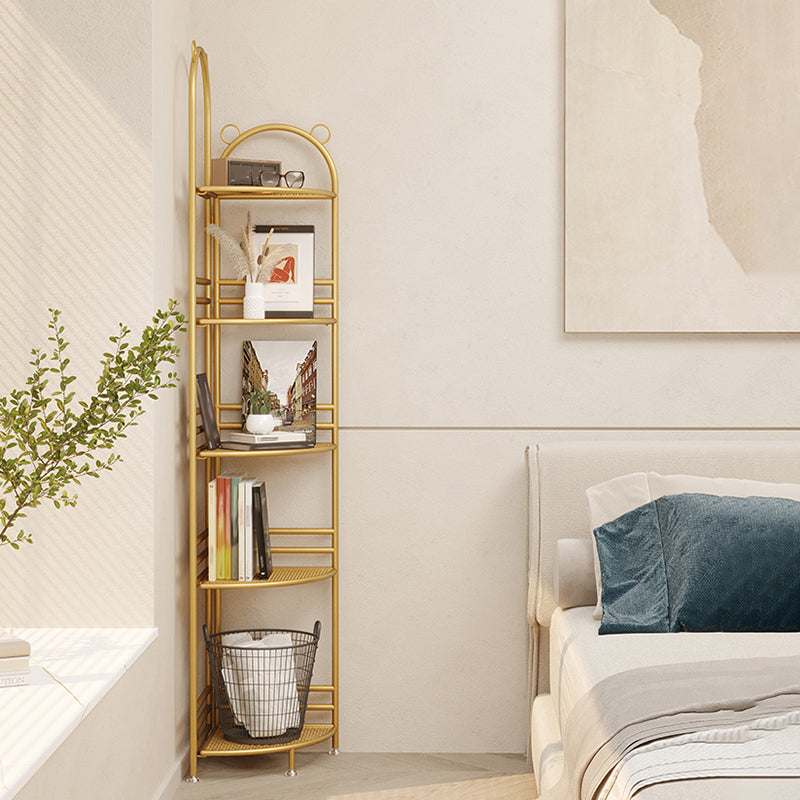 Urban Metal Open Shelf Bookcase Vertical Shelves Included Bookshelf for Study Room