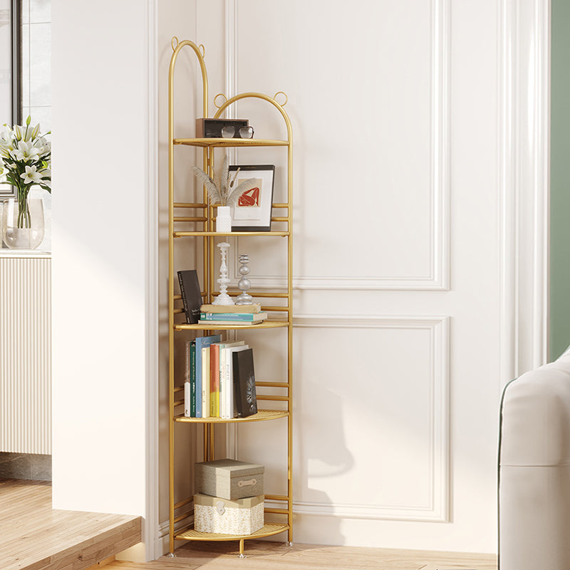 Urban Metal Open Shelf Bookcase Vertical Shelves Included Bookshelf for Study Room