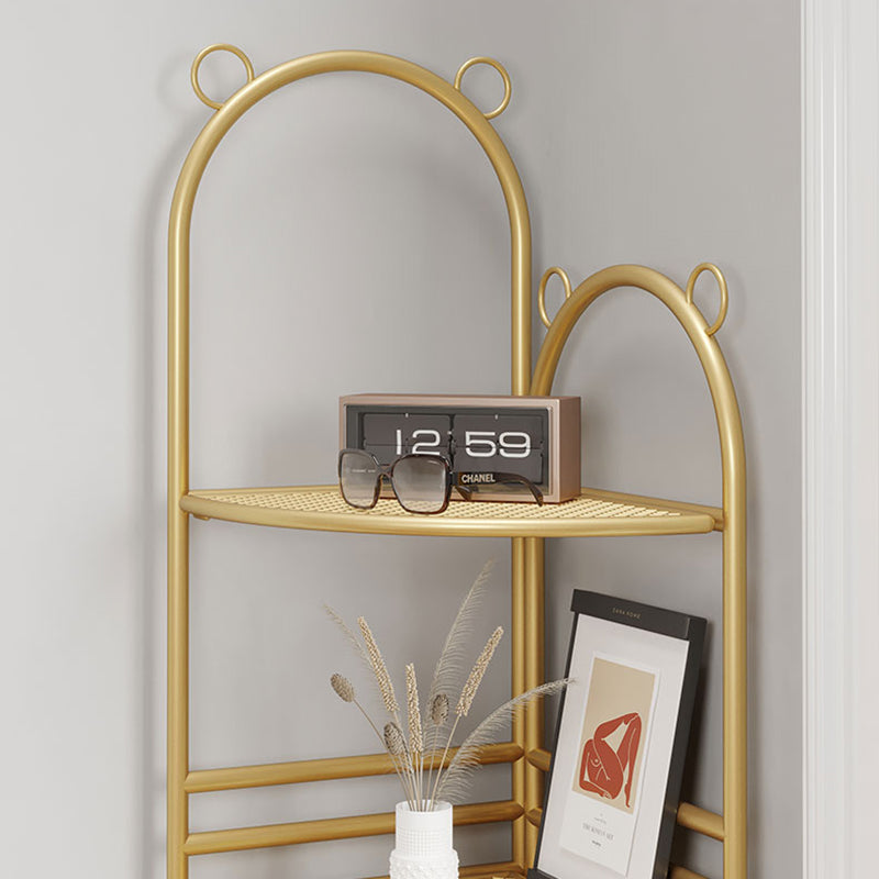 Urban Metal Open Shelf Bookcase Vertical Shelves Included Bookshelf for Study Room