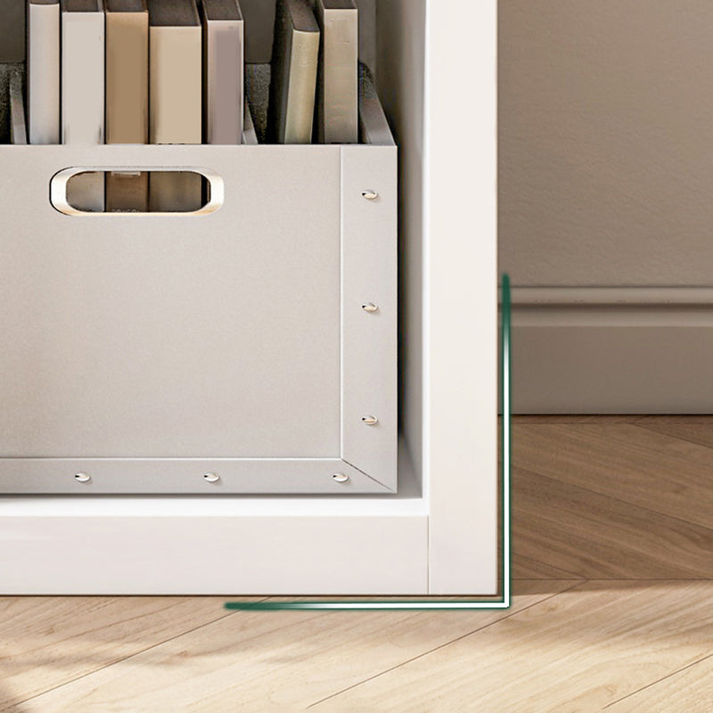 Modern Closed Back Bookcase Engineered Wood Bookshelf with Shelves for Home Office