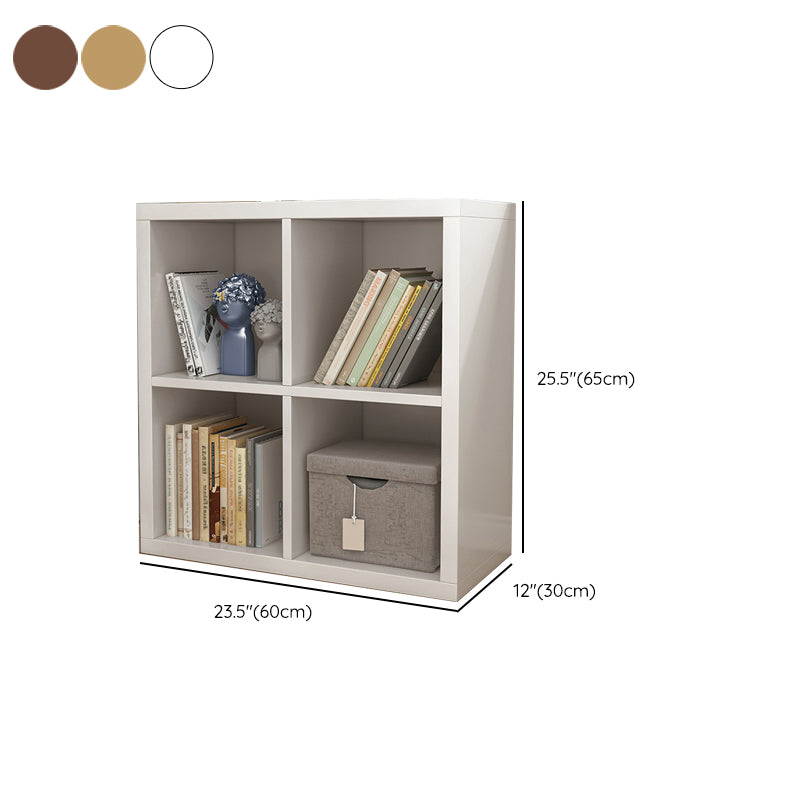 Modern Closed Back Bookcase Engineered Wood Bookshelf with Shelves for Home Office