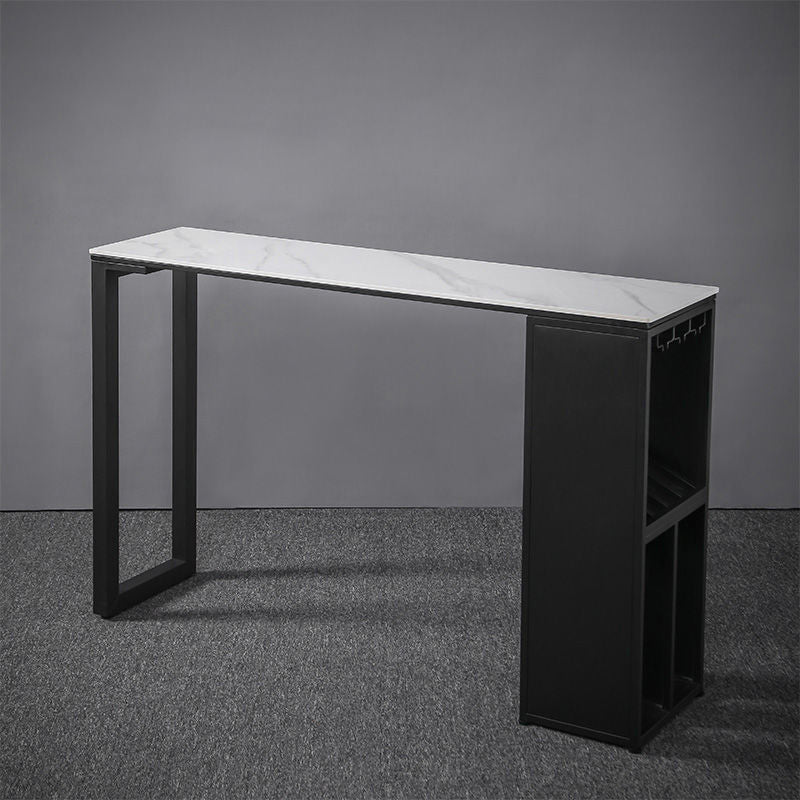 Sintered Stone Bar Table Rectangle Dining Table for Kitchen Living Room Coffee Room