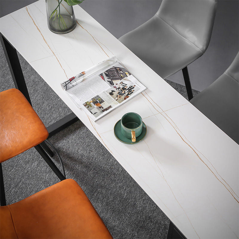 Sintered Stone Bar Table Rectangle Dining Table for Kitchen Living Room Coffee Room