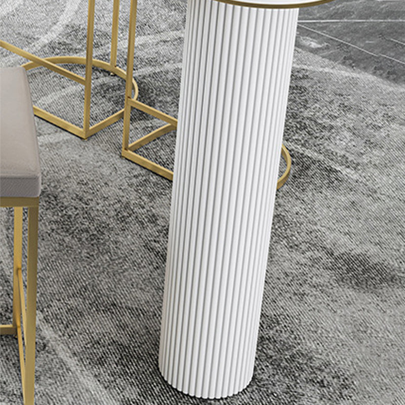 Stone Bar Table Specialty Contemporary Pub Table for Cafe and Breakroom