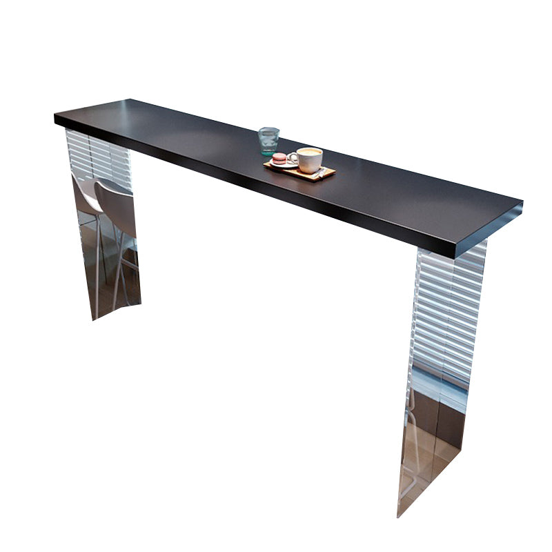 Glam Solid Wood Bar Table Tulip Dining Table for Kitchen Living Room