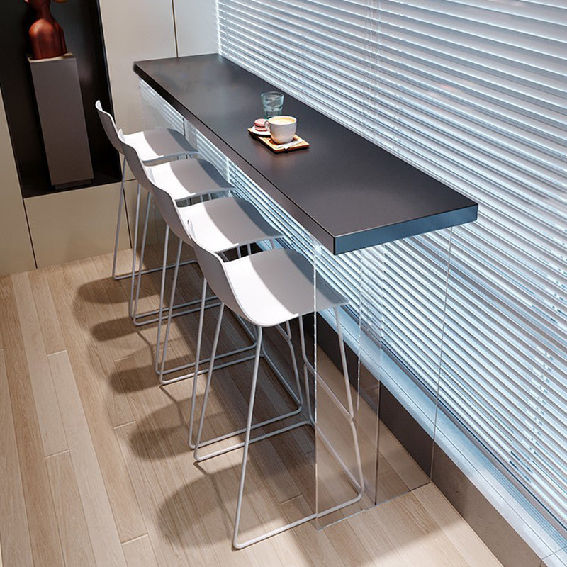 Glam Solid Wood Bar Table Tulip Dining Table for Kitchen Living Room