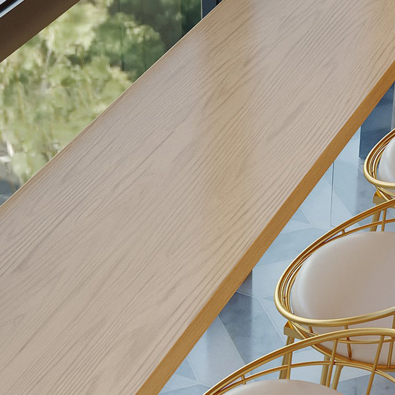 Glam Solid Wood Bar Table Tulip Dining Table for Kitchen Living Room