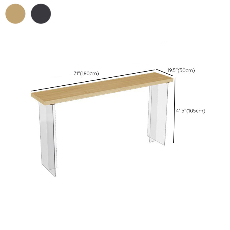 Glam Solid Wood Bar Table Tulip Dining Table for Kitchen Living Room