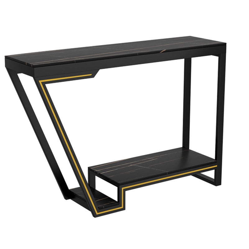 Modern Rectangle Bar Height Table Stone Bar Dining Table for Living Room