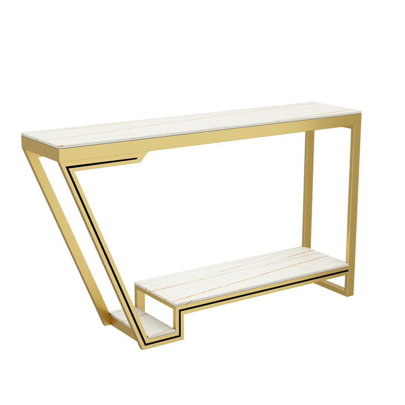 Modern Rectangle Bar Height Table Stone Bar Dining Table for Living Room