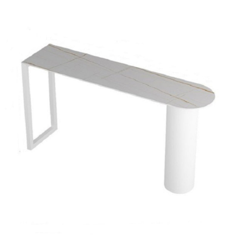 Free Form Stone Bar Dining Table Modern Bar Height Pub Table for Living Room