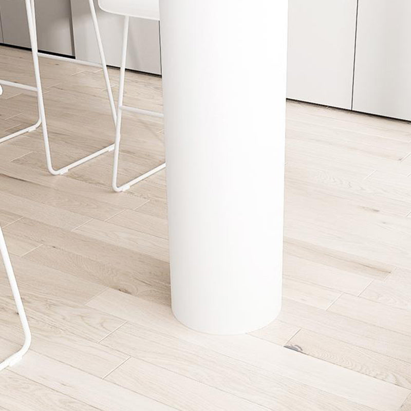 Industrial Stone Indoor Bar Height Table Double Pedestal Bar Dining Table