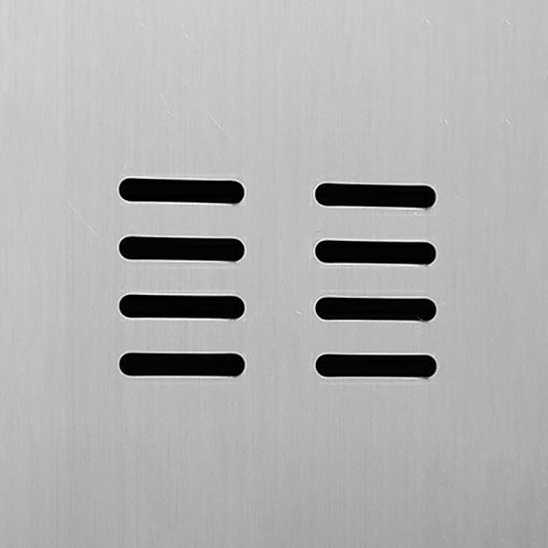 Chrome Steel Cabinet with Hinged Doors Modern Storage Cabinet for Bathroom