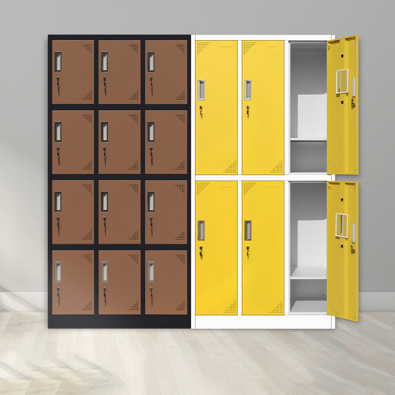 Modern Metal Hinged Door Storage Cabinet Matte Finish Cabinet for Home