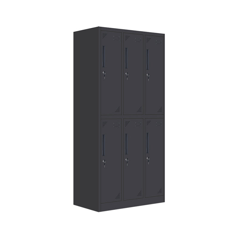 Modern Metal Hinged Door Storage Cabinet Matte Finish Cabinet for Home
