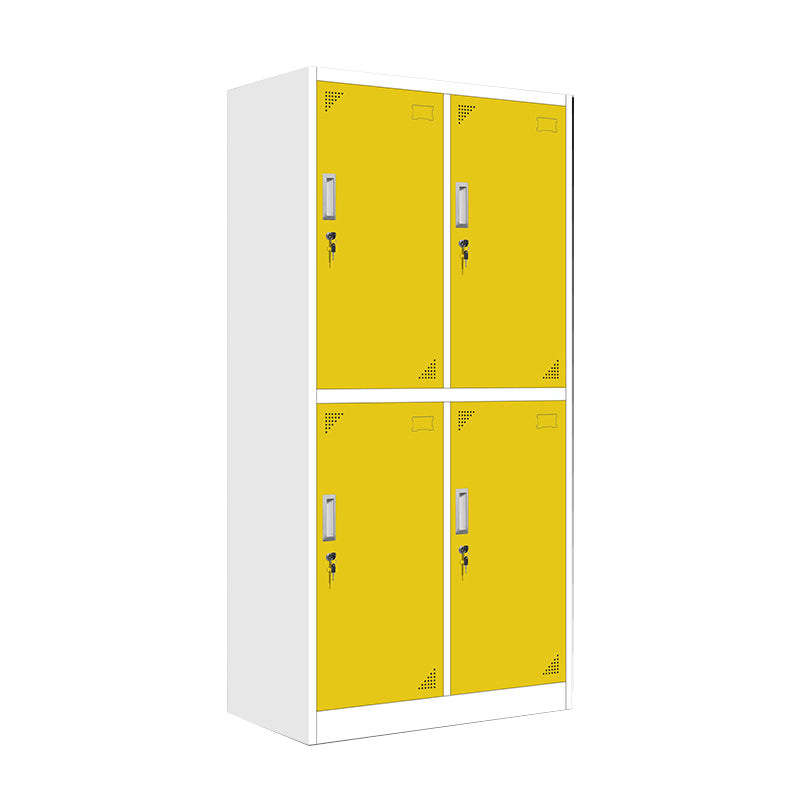 Modern Metal Hinged Door Storage Cabinet Matte Finish Cabinet for Home