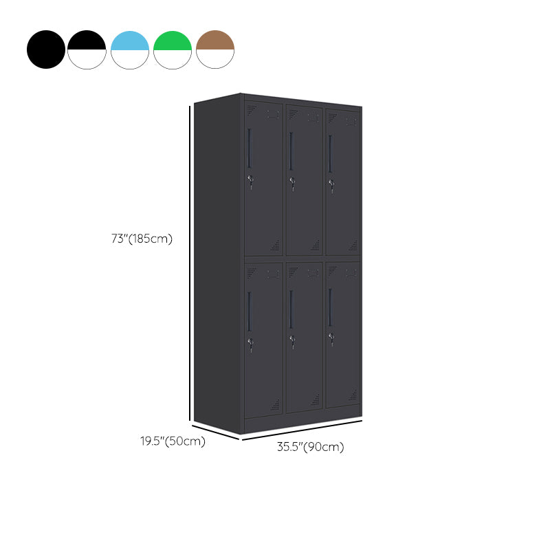 Modern Metal Hinged Door Storage Cabinet Matte Finish Cabinet for Home