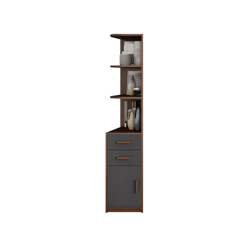 Hinged Wardrobe Cabinet Contemporary Wardrobe Closet with Garment Rod