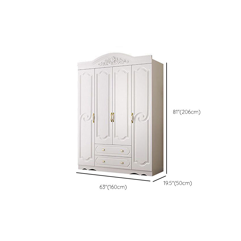Engineered Wood Wardrobe Cabinet French Country Wardrobe Armoire