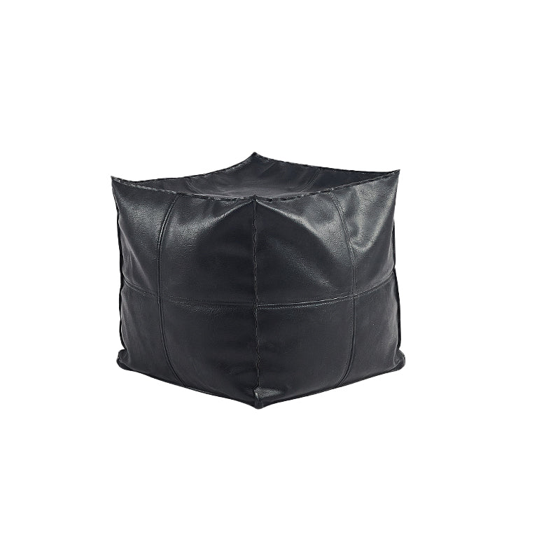 Modern Square Pouf Leather Water Resistant Pouf for Living Room