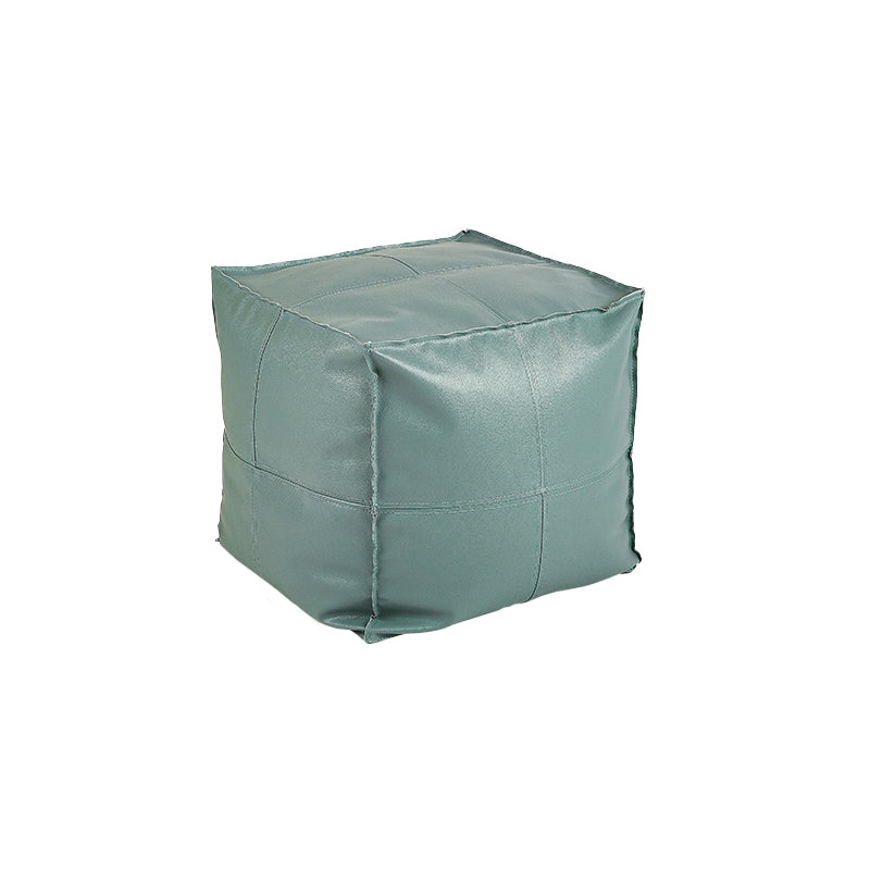 Modern Square Pouf Leather Water Resistant Pouf for Living Room