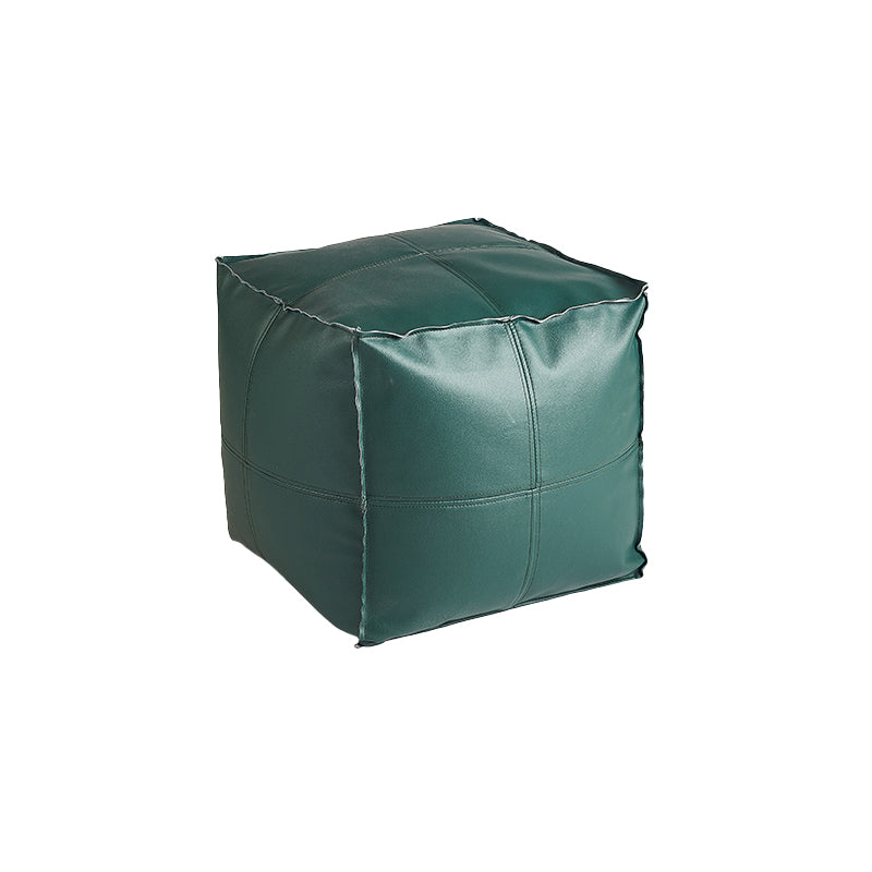Modern Square Pouf Leather Water Resistant Pouf for Living Room